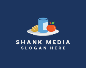 Meal Food Plate Grocery logo design