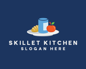 Meal Food Plate Grocery logo design