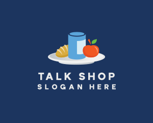 Meal Food Plate Grocery logo design