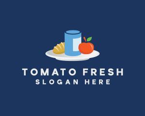 Meal Food Plate Grocery logo design