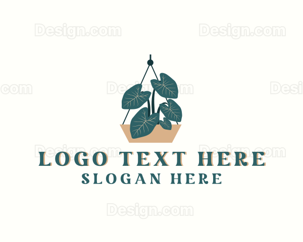 Hanging Indoor Plant Pot Logo