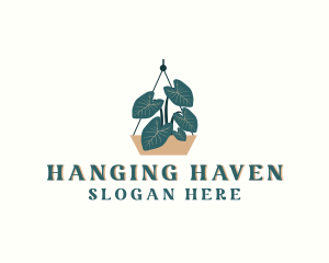 Hanging Indoor Plant Pot logo design