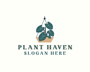 Hanging Indoor Plant Pot logo design