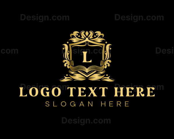 Elegant Decorative Shield Logo