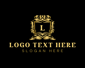 Elegant Decorative Shield logo