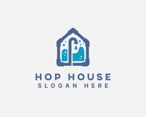 House Faucet Pipe Plumbing logo design