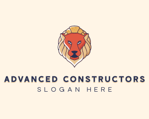 Lion Croissant Bakery logo design