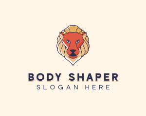 Lion Croissant Bakery logo design