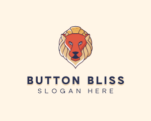 Lion Croissant Bakery logo design