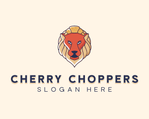 Lion Croissant Bakery logo design