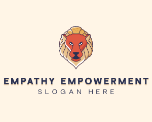 Lion Croissant Bakery logo design