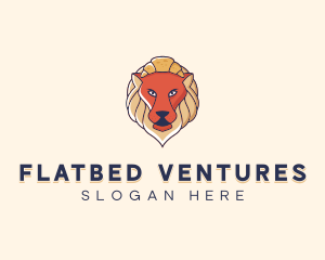 Lion Croissant Bakery logo design