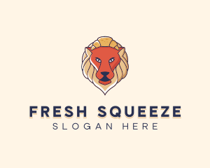 Lion Croissant Bakery logo design