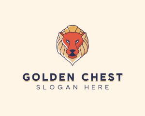 Lion Croissant Bakery logo design