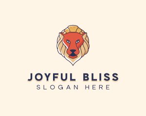 Lion Croissant Bakery logo design