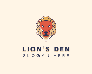 Lion Croissant Bakery logo design