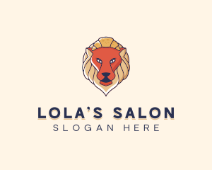 Lion Croissant Bakery logo design