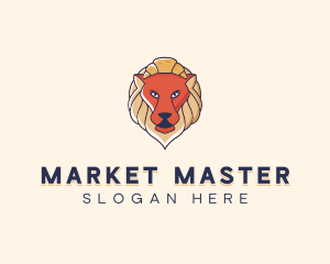 Lion Croissant Bakery logo design