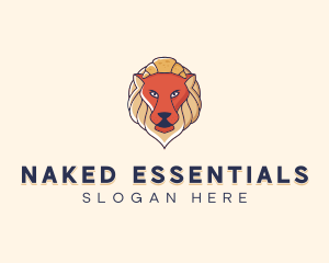 Lion Croissant Bakery logo design