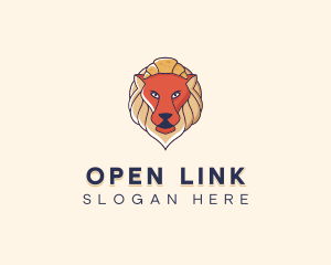 Lion Croissant Bakery logo design