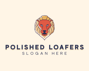 Lion Croissant Bakery logo design