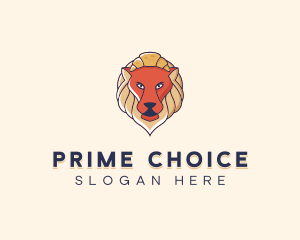 Lion Croissant Bakery logo design