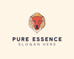 Lion Croissant Bakery logo design