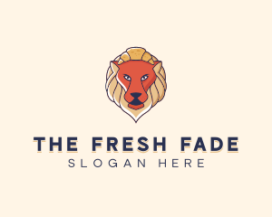 Lion Croissant Bakery logo design