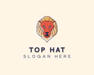 Lion Croissant Bakery logo design