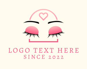 Beauty Eyebrow Lash Extensions logo design