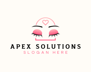 Beauty Eyebrow Lash Extensions logo design