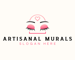 Beauty Eyebrow Lash Extensions logo design