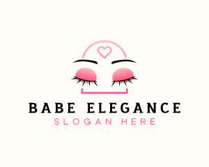 Beauty Eyebrow Lash Extensions logo design