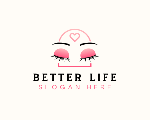 Beauty Eyebrow Lash Extensions logo design