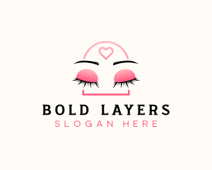 Beauty Eyebrow Lash Extensions logo design