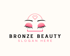 Beauty Eyebrow Lash Extensions logo design