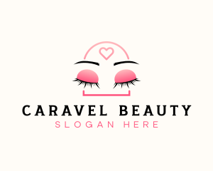 Beauty Eyebrow Lash Extensions logo design