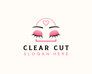 Beauty Eyebrow Lash Extensions logo design