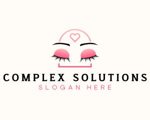 Beauty Eyebrow Lash Extensions logo design