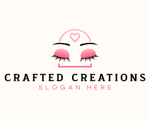 Beauty Eyebrow Lash Extensions logo design