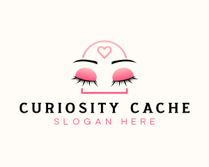 Beauty Eyebrow Lash Extensions logo design