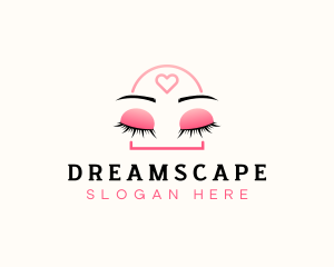 Beauty Eyebrow Lash Extensions logo design