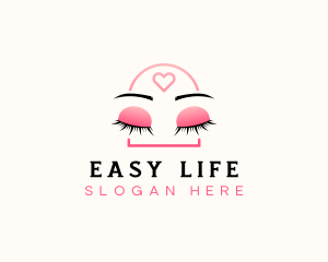 Beauty Eyebrow Lash Extensions logo design