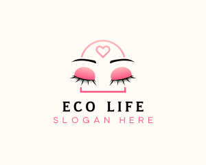 Beauty Eyebrow Lash Extensions logo design