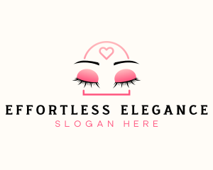 Beauty Eyebrow Lash Extensions logo design