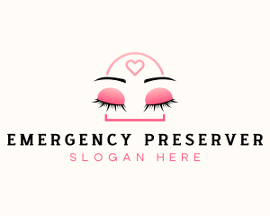 Beauty Eyebrow Lash Extensions logo design