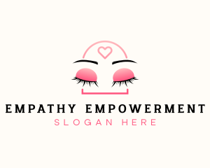 Beauty Eyebrow Lash Extensions logo design