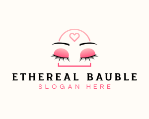 Beauty Eyebrow Lash Extensions logo design