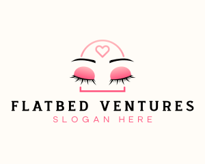 Beauty Eyebrow Lash Extensions logo design