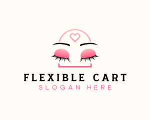 Beauty Eyebrow Lash Extensions logo design